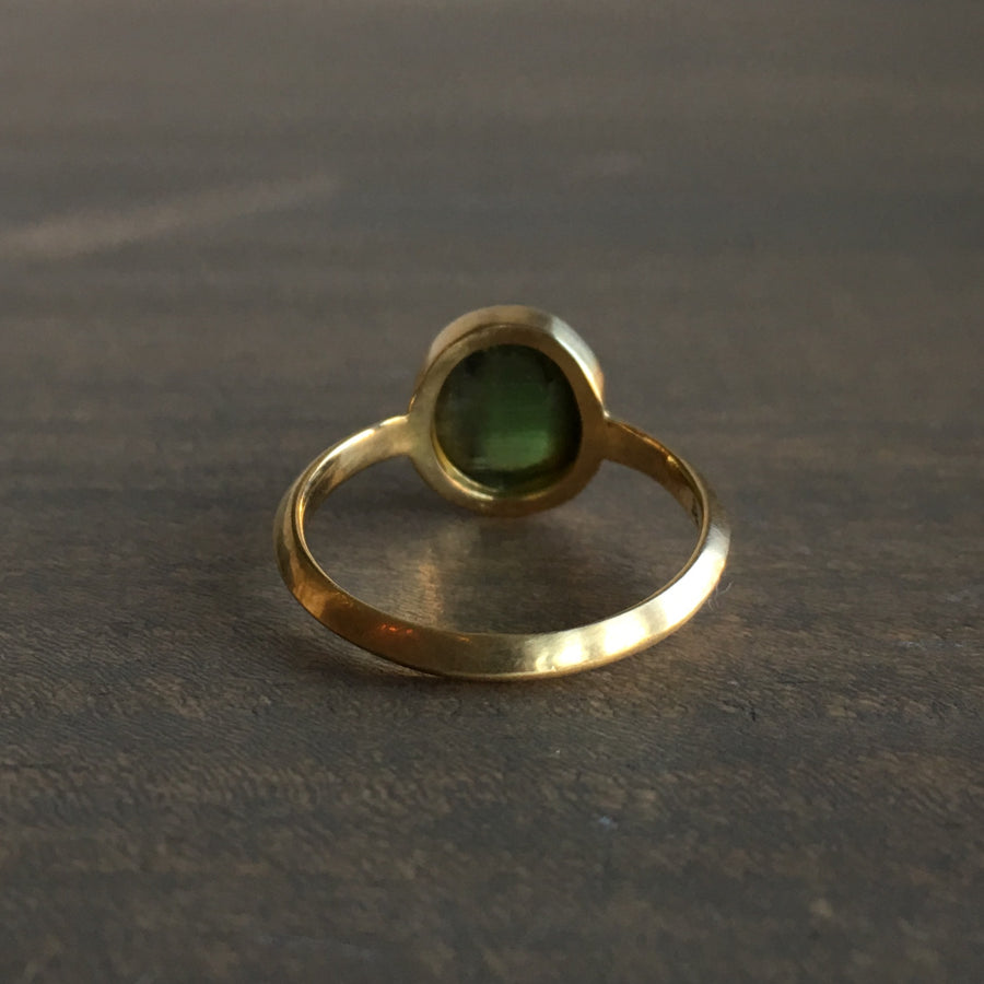 Tourmaline Cat's Eye Ring