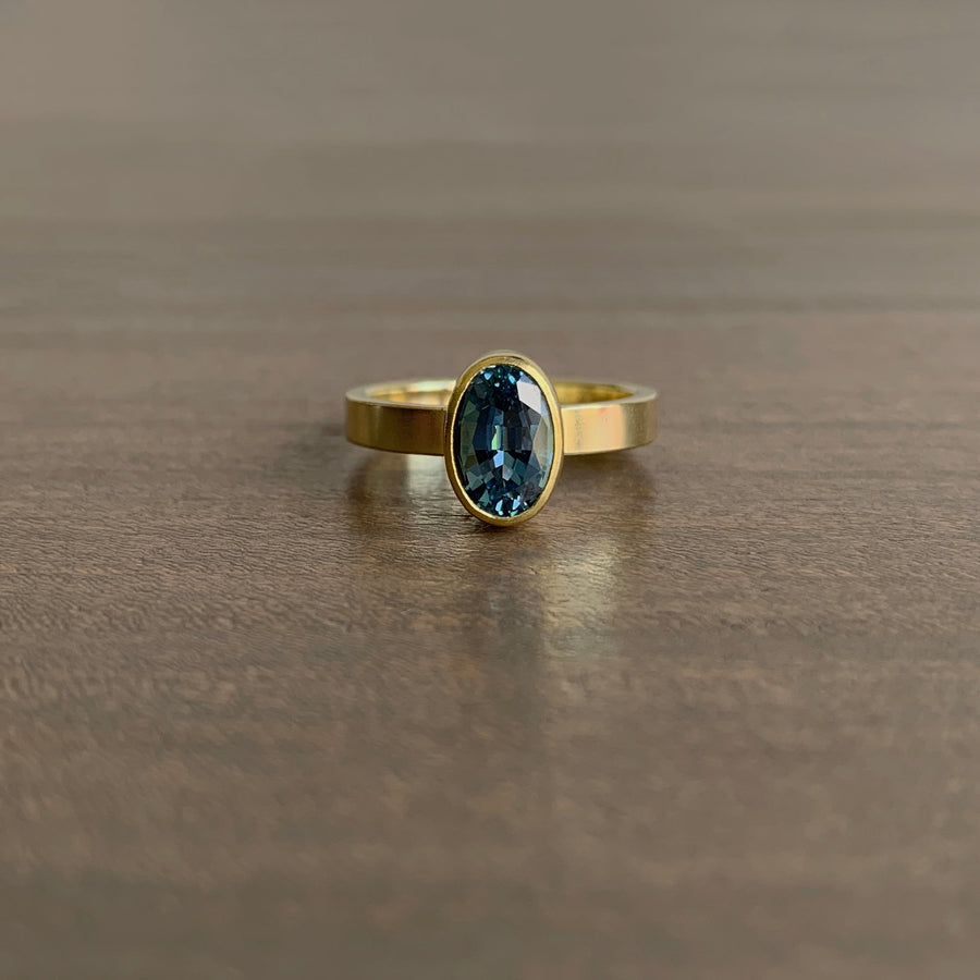 Aquamarine Oval Ring