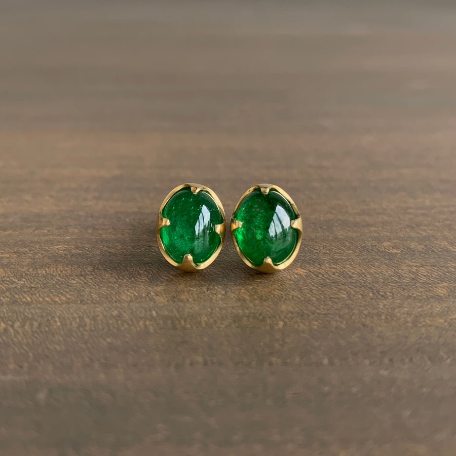 Tsavorite Garnet Claw Earrings