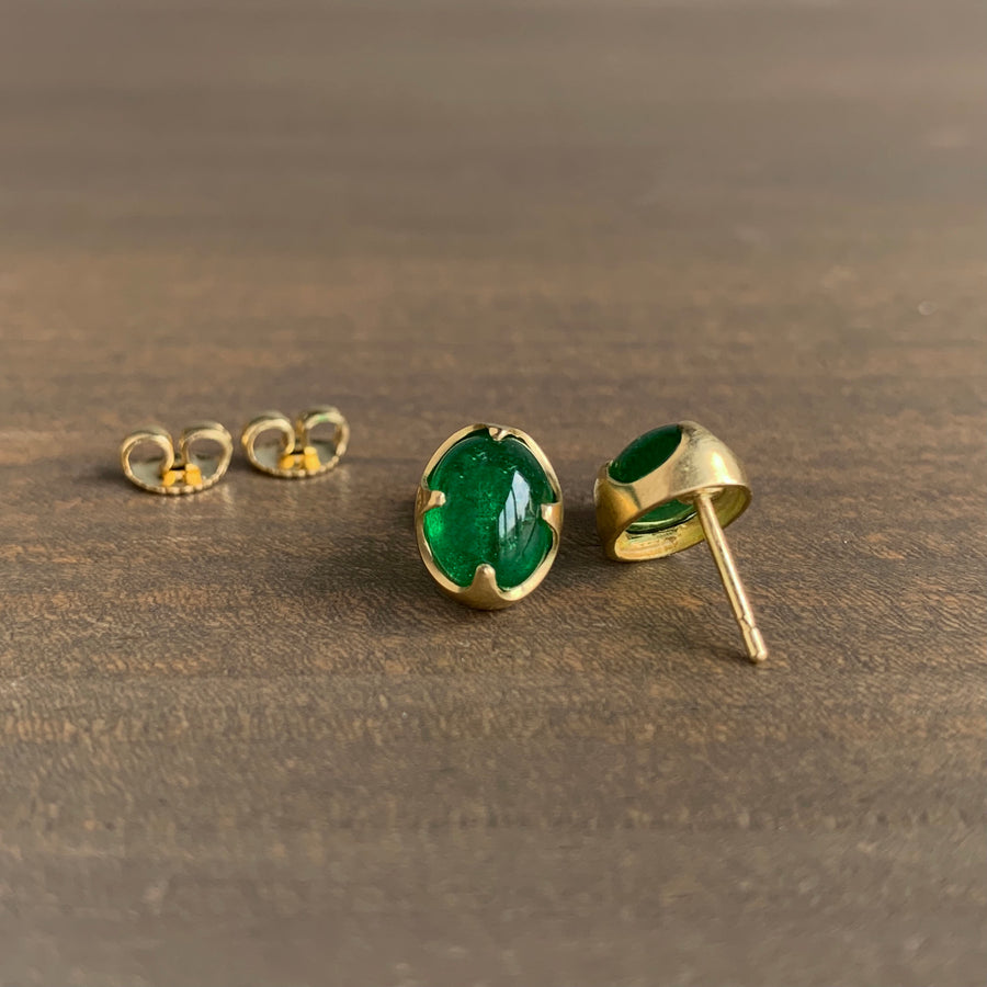 Tsavorite Garnet Claw Earrings