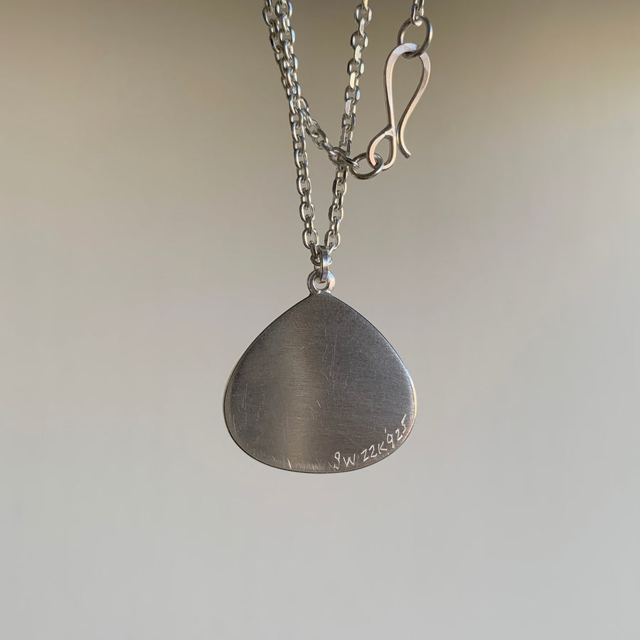Quartz with Pyrite Drop Pendant