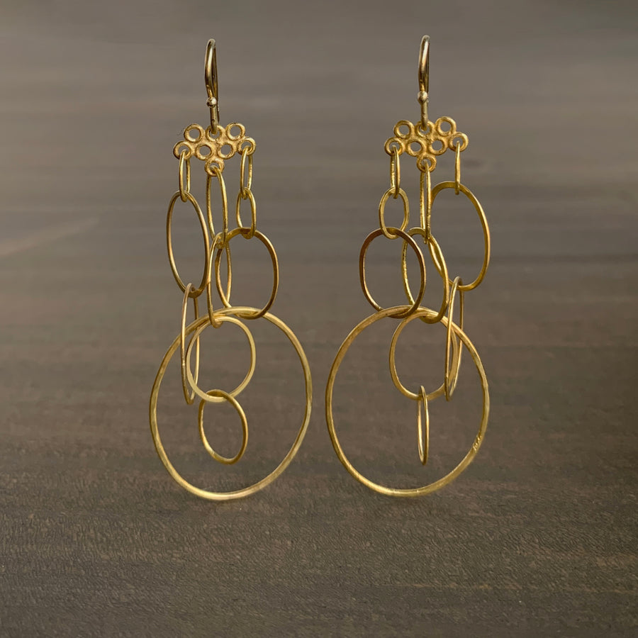 Gold Sculpture Earrings