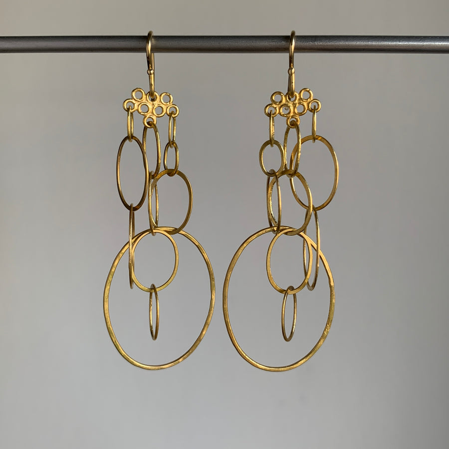 Gold Sculpture Earrings