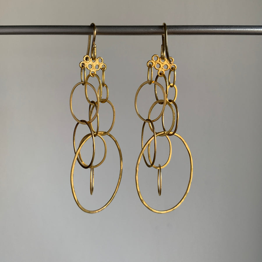 Gold Sculpture Earrings