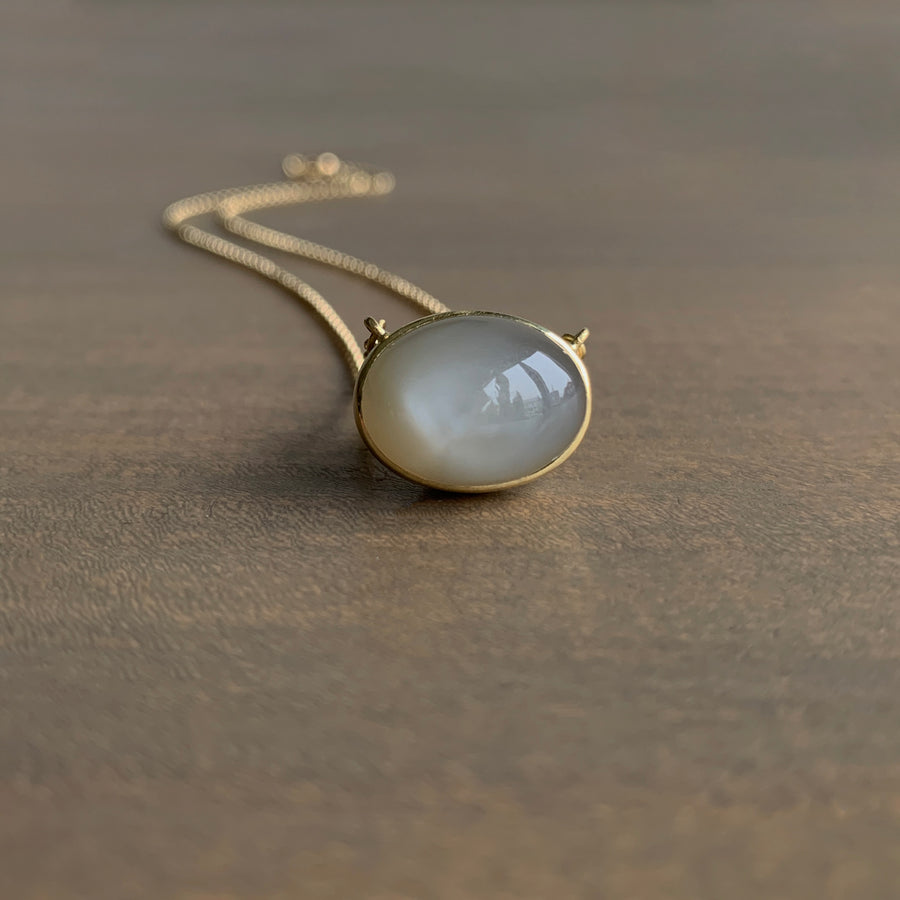 Gray Moonstone Necklace