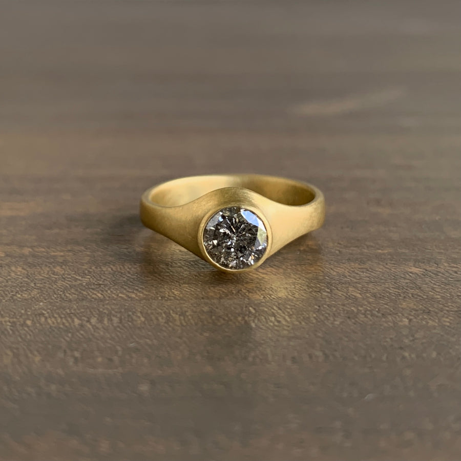 Peppered Diamond Cast Ring