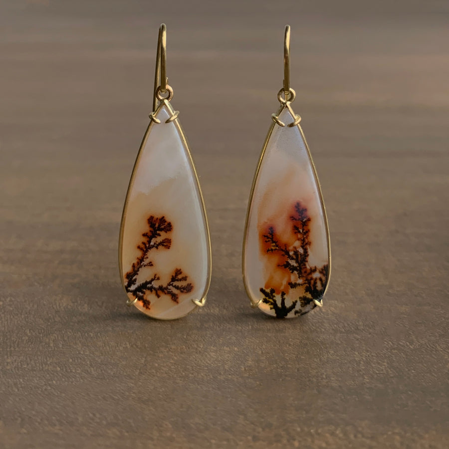 Dendritic Agate Earrings