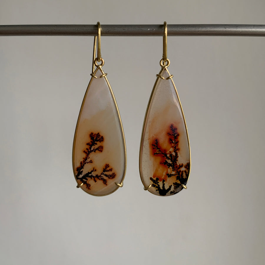 Dendritic Agate Earrings