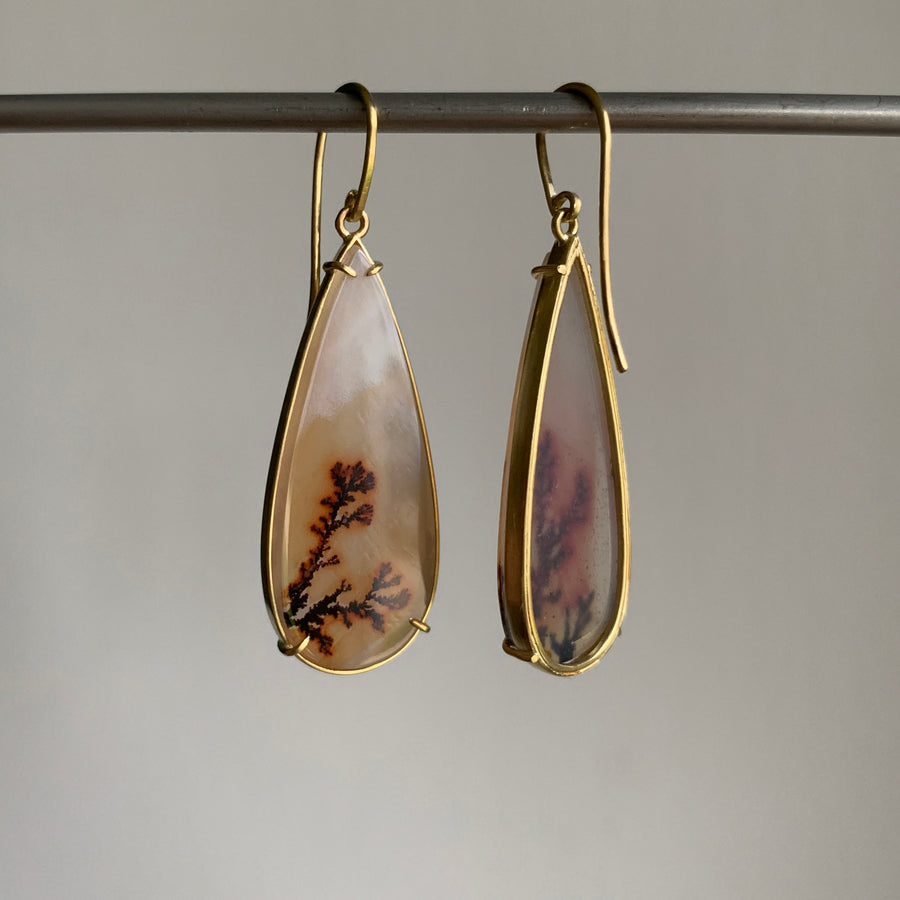 Dendritic Agate Earrings