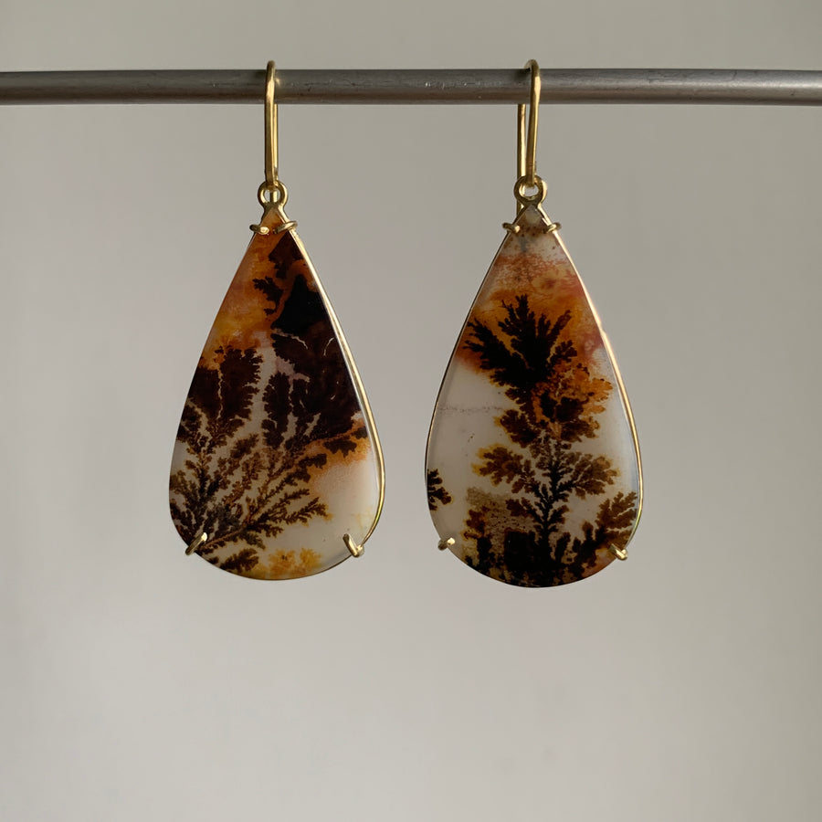 Dendritic Agate Earrings