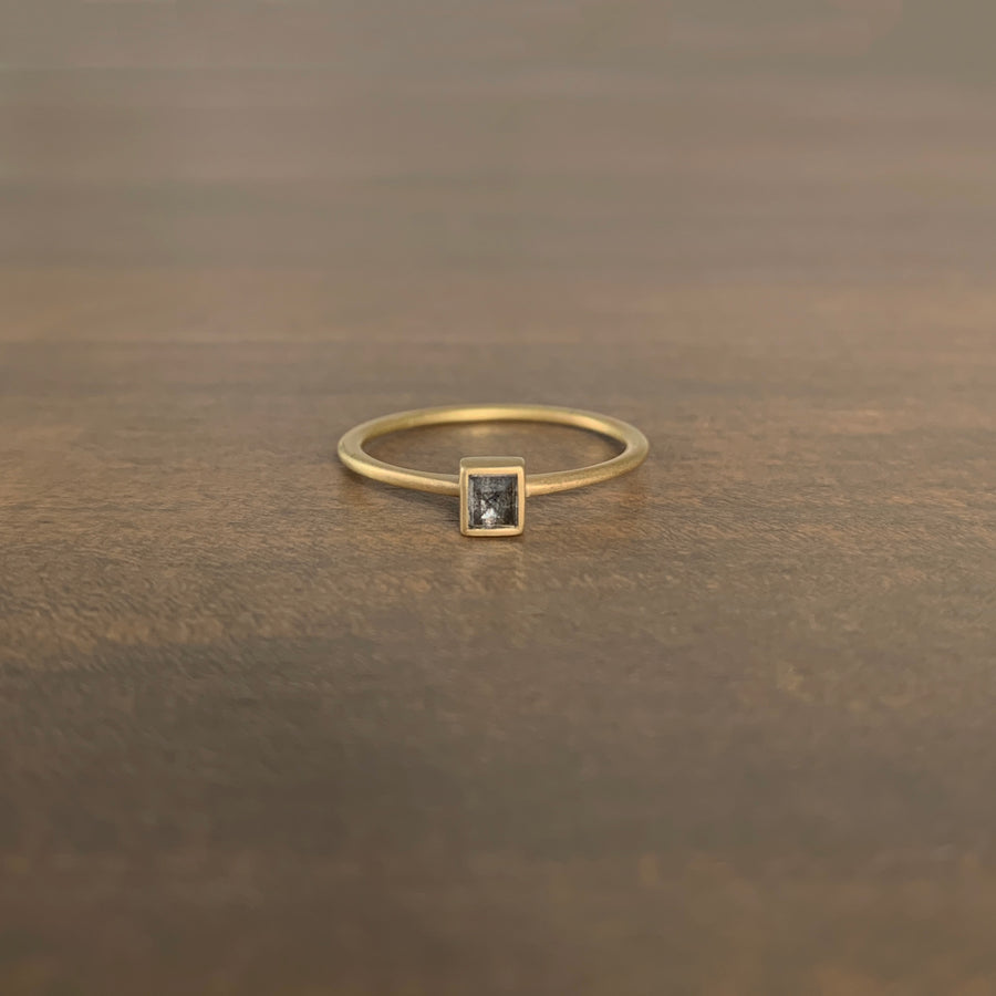 Rectangle Diamond Stacker Ring