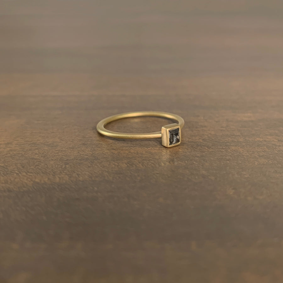 Rectangle Diamond Stacker Ring