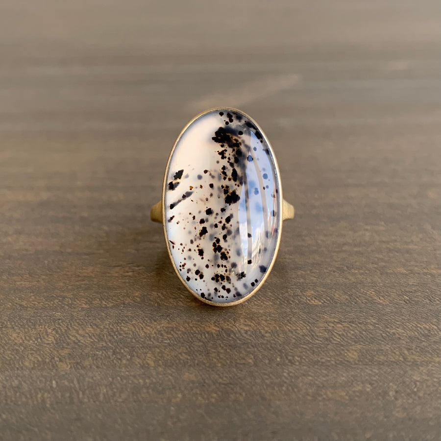 Montana Agate Oval Cast Ring