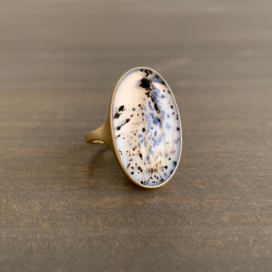 Montana Agate Oval Cast Ring