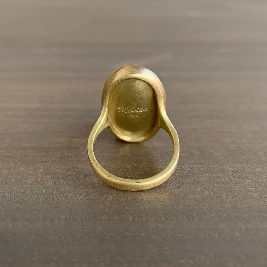 Montana Agate Oval Cast Ring