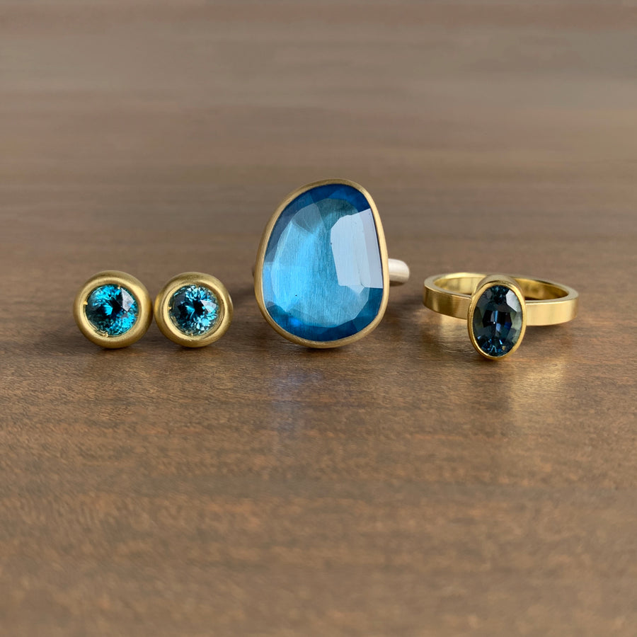 Aquamarine Oval Ring