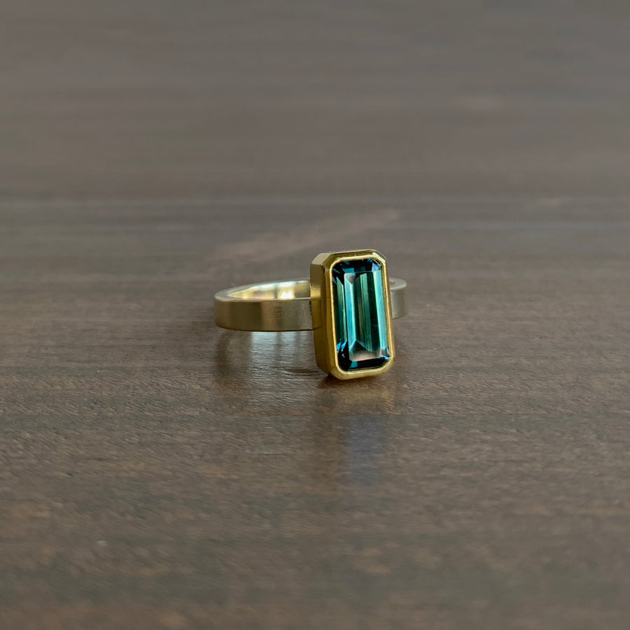 Tourmaline Rectangle Ring