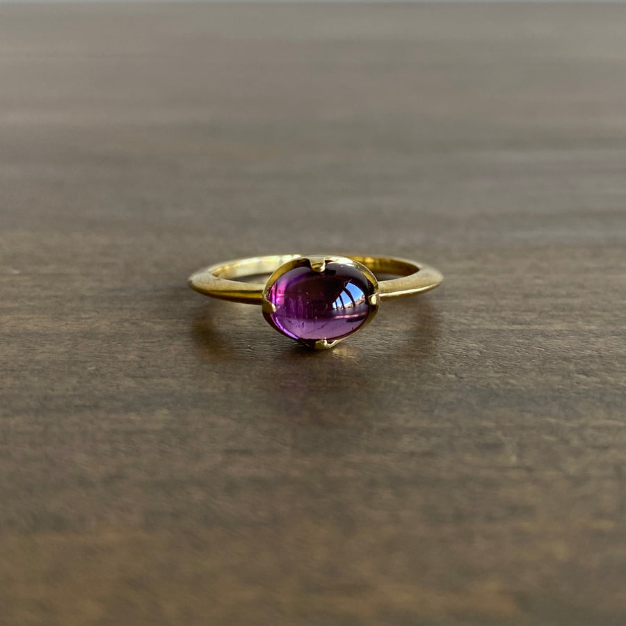 Rhodolite Garnet Claw Set Ring