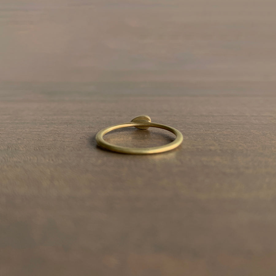 Lola Brooks East-West Teardrop Diamond Stacker Ring side view 3