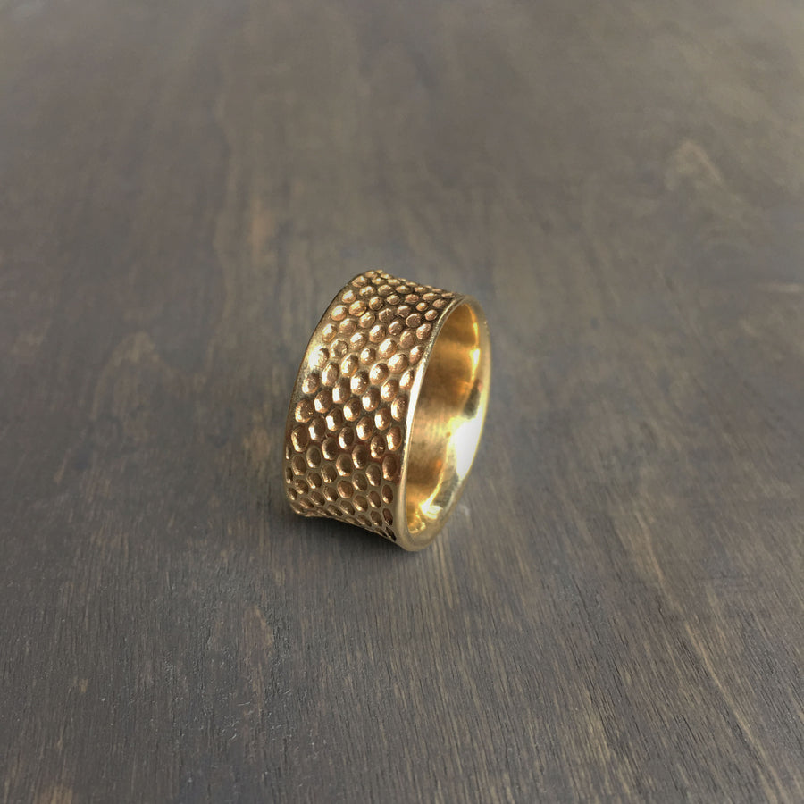 Gold Exterior Snakeskin Cigar Band