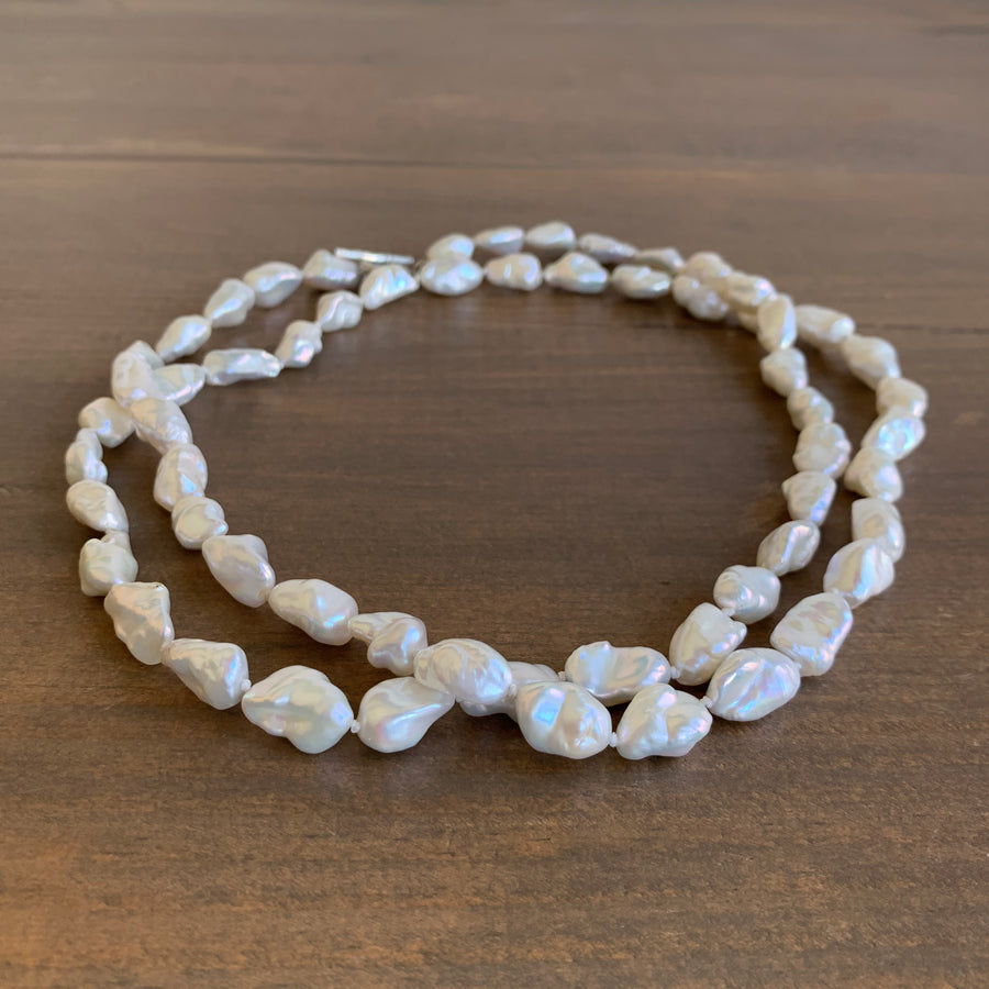 Long White Freshwater Pearl Strand